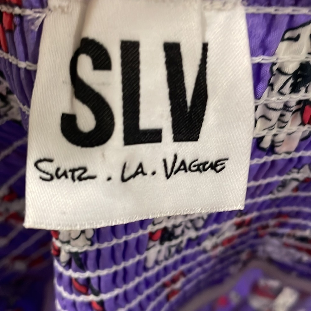 SLV Sur la Vague Florence purple floral maxi dress - Picture 5 of 6